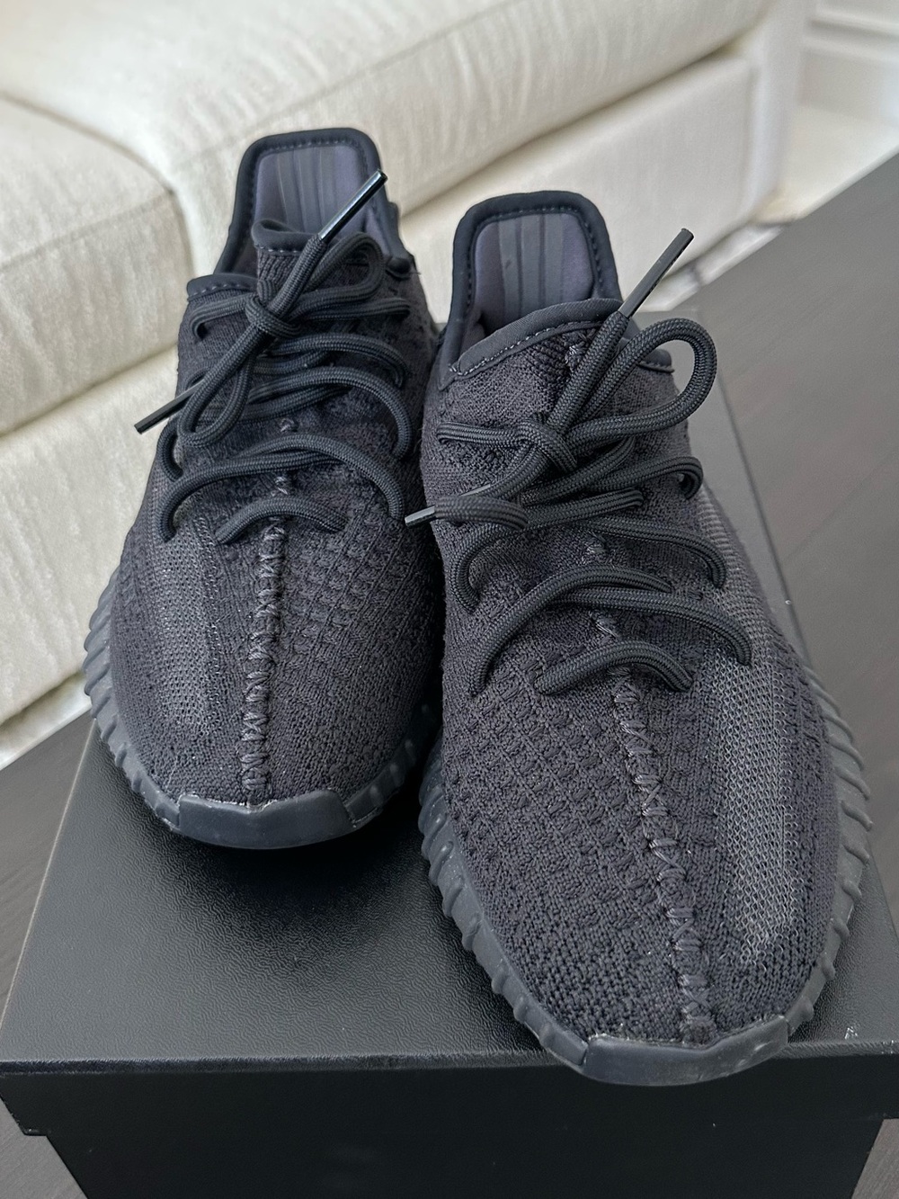 adidas Yeezy Boost 350 V2 Onyx Sneakers, Authentic